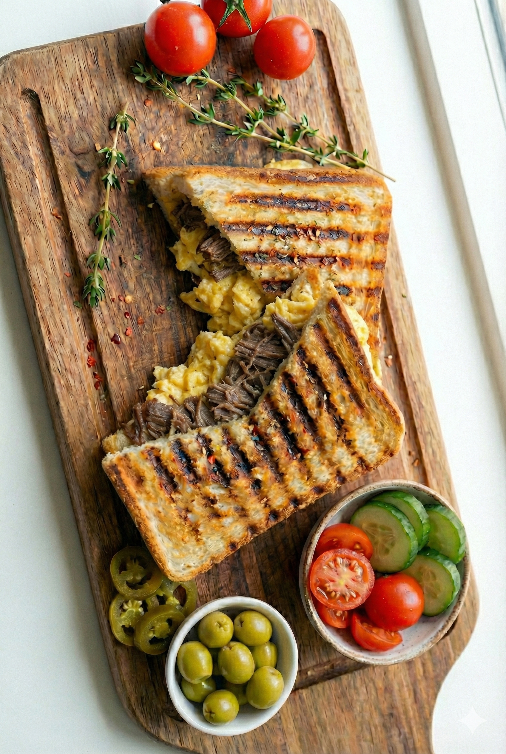 Kavurmalı Yumurtalı Tost
