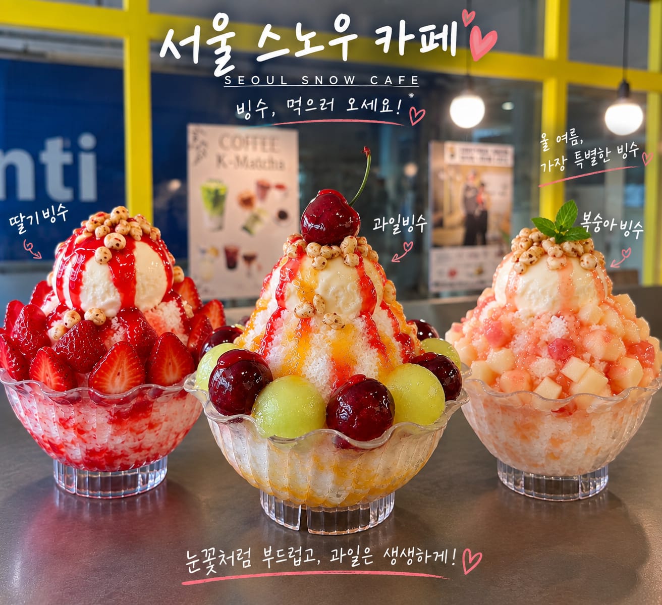 1 Kişi Meyve Bingsu / Fruit Bingsu (Single Serving)